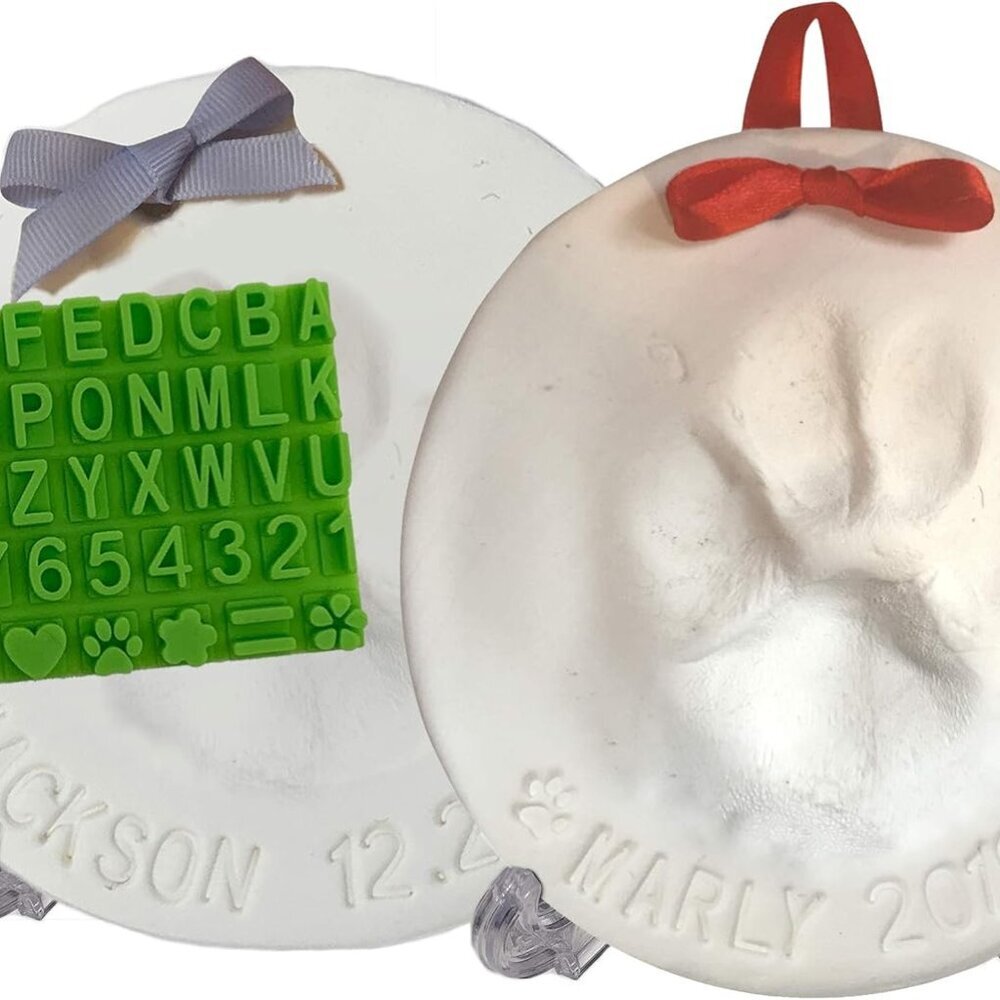 Ultimate Pawprint Keepsake Kit Makes 2 - Paw Print Christmas Ornament w/ Bonus P